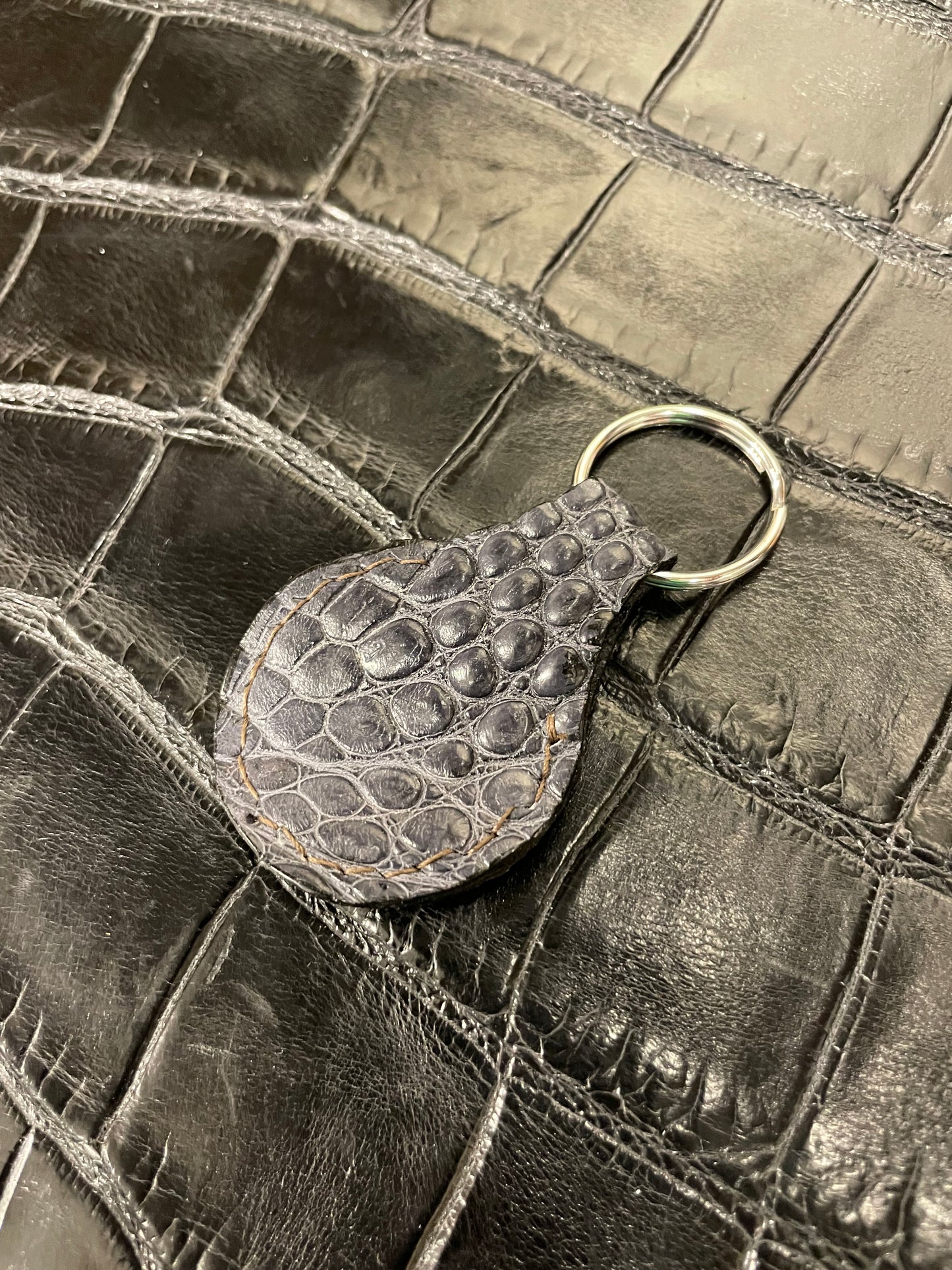 Alligator Skin Keychain