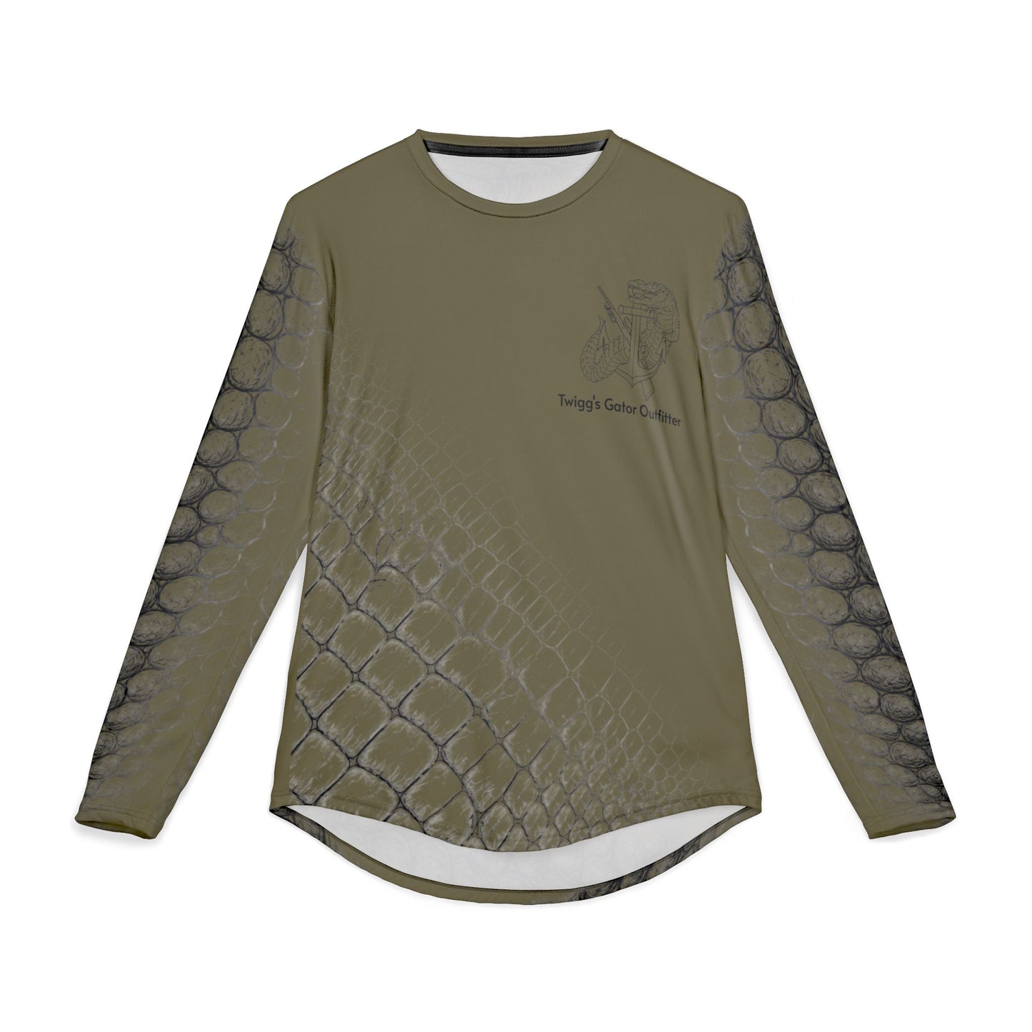 Hooked on Gator Hunting Long Sleeve Green