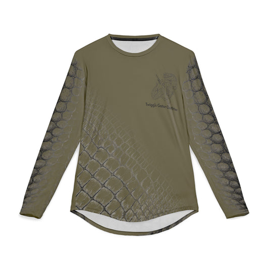 Hooked on Gator Hunting Long Sleeve Green