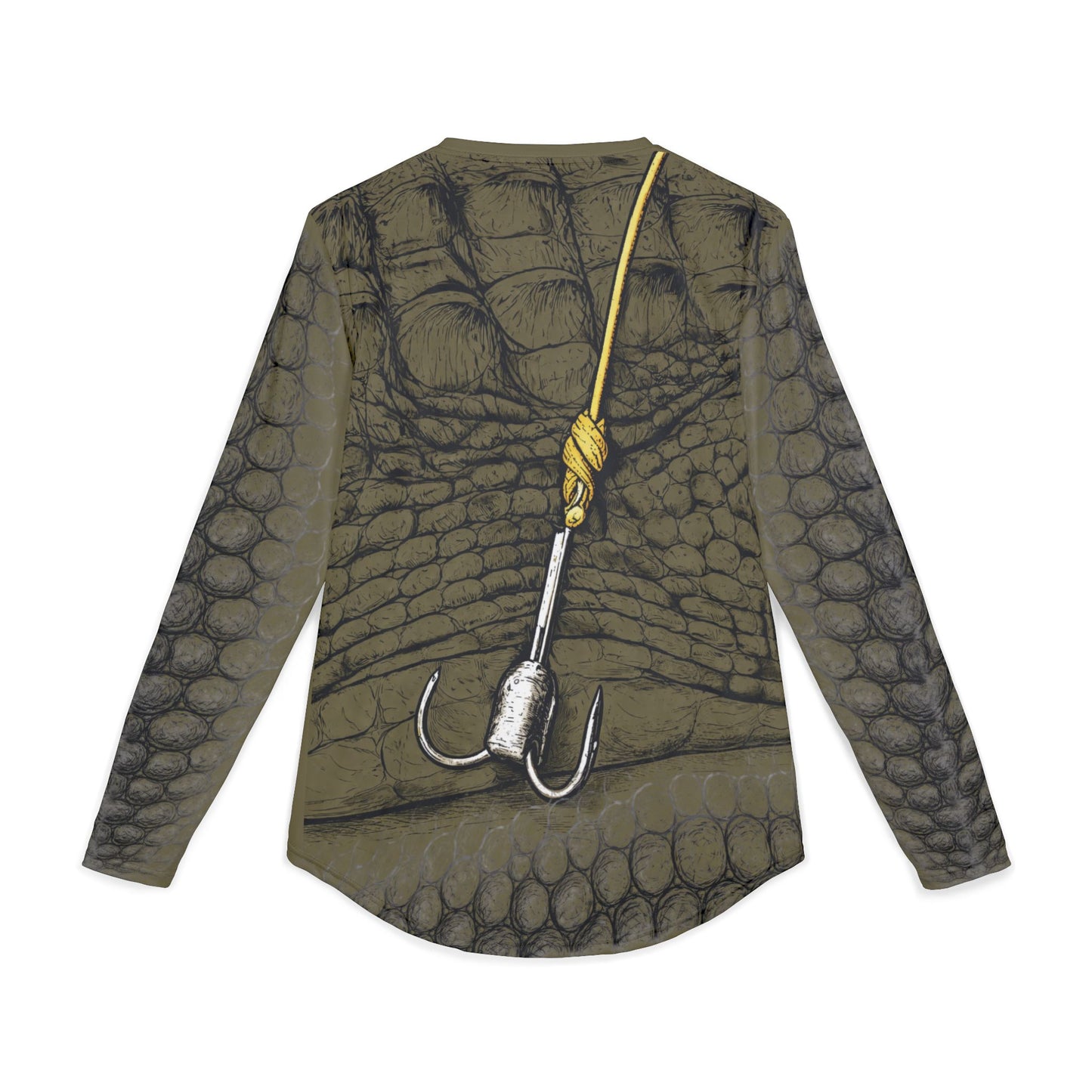 Hooked on Gator Hunting Long Sleeve Green