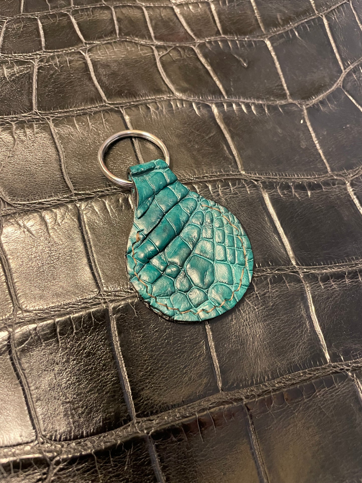 Alligator Skin Keychain