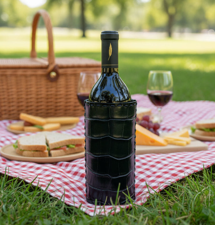 Alligator Skin Wine Bottle Sleeve