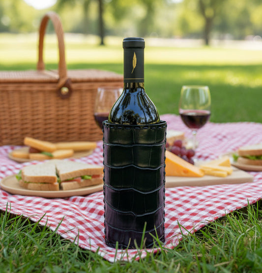 Alligator Skin Wine Bottle Sleeve